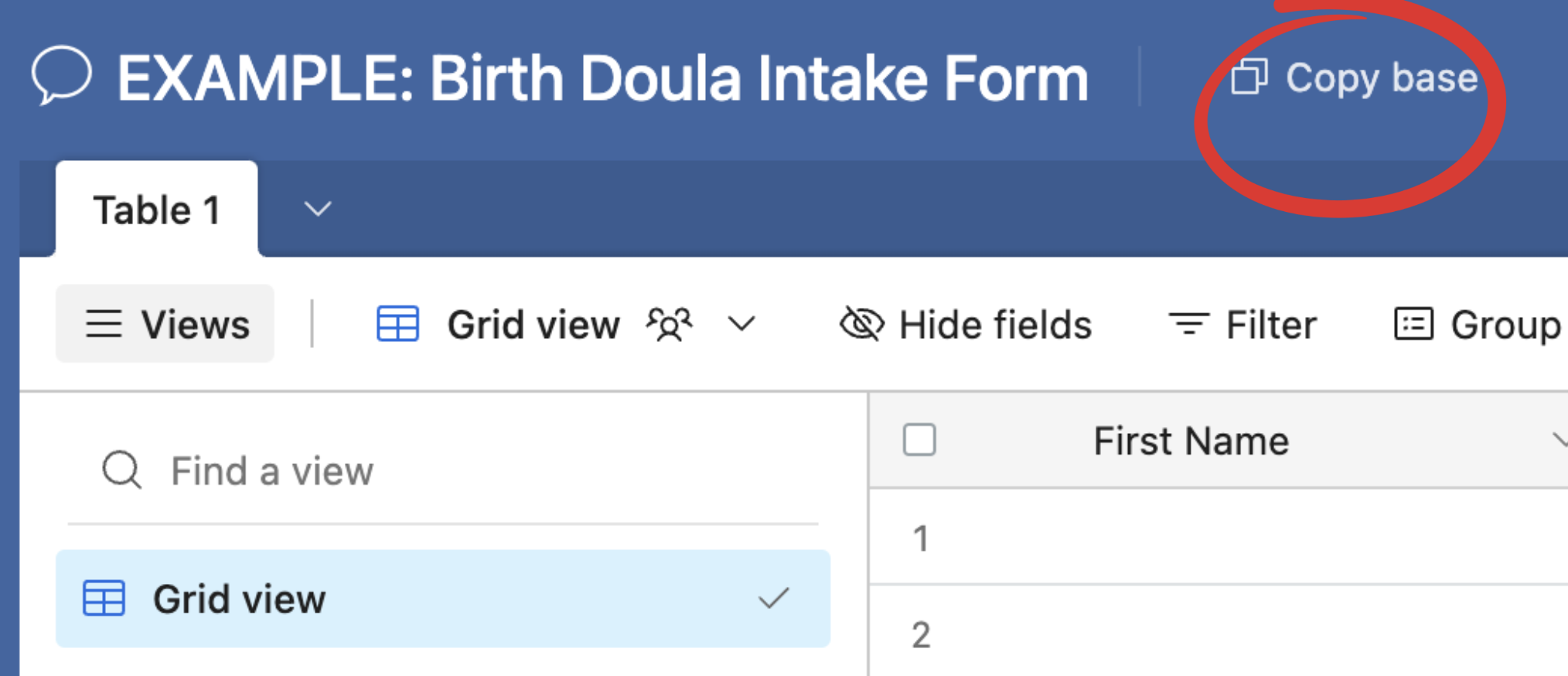 Using Airtable to Streamline Your Doula Business: Creating an Intake Form